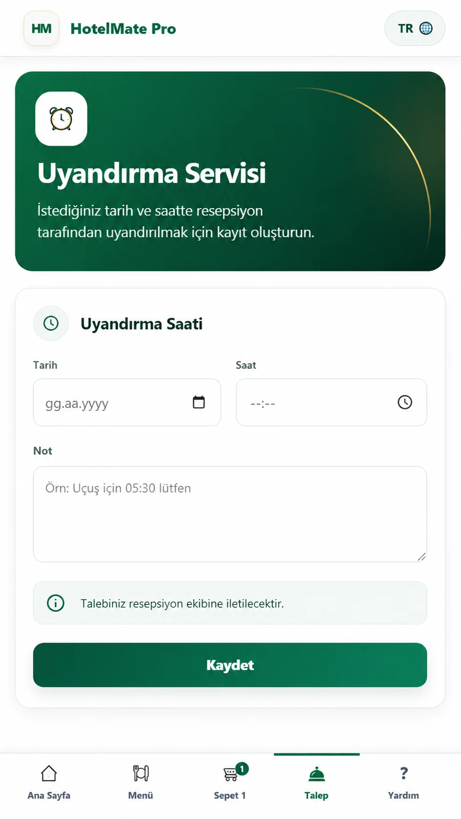 Uyandırma Servisi