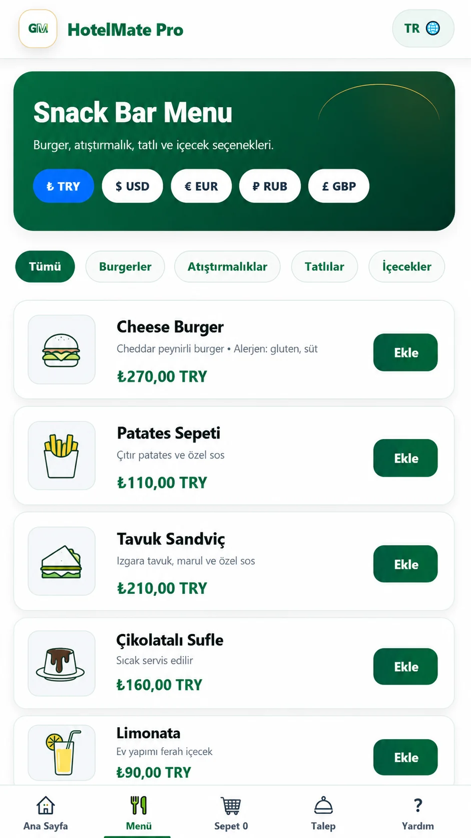 Mobil Snack Bar